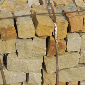 Pískovec zdící bloky 10x10x20-25cm
